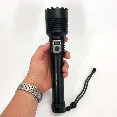 Акумуляторний Ліхтарик з 3-ма режимами світіння та функцією Power Bank / Ручний Ліхтар BL-G201-P360 з індикатором рівня заряду  ws39758bls фото