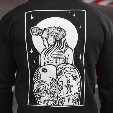 Худі Celeo Girl на флісі з принтом на грудях та спині чорне розмір 3XL buy90207bls-3XL фото
