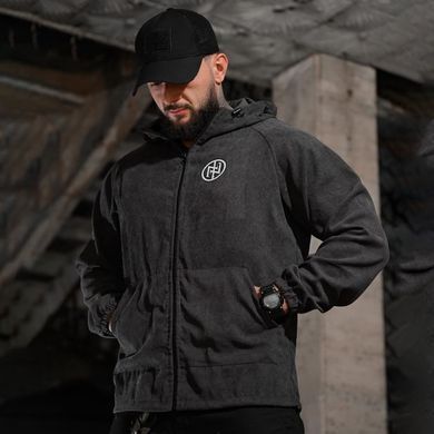 Кофта Born of War з принтом Support сіра розмір S buy97617bls-S фото