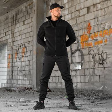 Комплект 4в1 KMS Tactical Флисовая кофта и Футболка + Штаны и Кепка черный размер S buy97236bls-S фото
