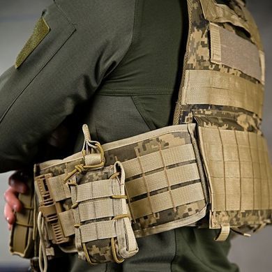 Плитоноска Attack Tactical в сборе с подсумками и системой быстрого сброса пиксель one size buy92722bls фото