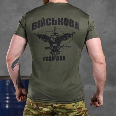 Потовідвідна Чоловіча Футболка Odin coolmax з принтом Розвідка олива розмір 2XL buy85501bls-2XL фото