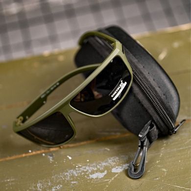 Тактичні окуляри Cheysler Polarized Stinger з футляром олива buy93025bls фото