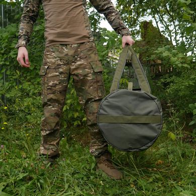 Сумка баул 80 л олива / Вещной мешок / Вместительный рюкзак Oxford 6022bls фото