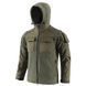 Чоловіча флісова Куртка із вставками Softshell олива розмір 4XL buy83293bls-4XL фото 1