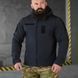 Тактическая куртка с капюшоном Softshell на флисе синяя размер S 12795bls-S фото 1