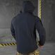 Тактическая куртка с капюшоном Softshell на флисе синяя размер S 12795bls-S фото 3