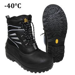 Зимові гумові Чоботи з теплою підкладкою до - 40 °С / Високе водозахисне взуття з утепленням Fox Outdoor Absolute Zero Black чорне розмір 38 for00268bls-38 фото