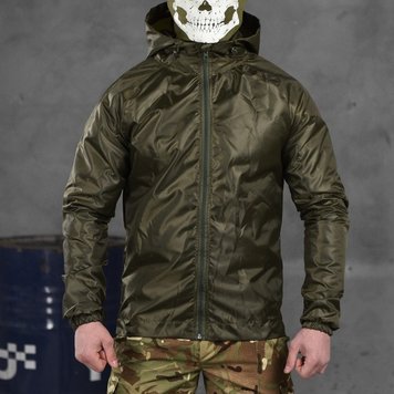 Чоловіча вологостійка Куртка - Дощовик із мембраною олива розмір S buy16305bls-S фото
