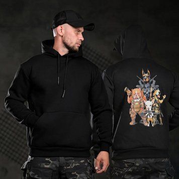 Худі Genesis на флісі з принтом Comandos чорне розмір M buy97252bls-M фото