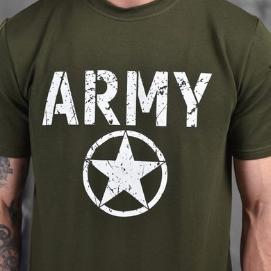 Мужской летний комплект Army двухнитка футболка + шорты олива размер S buy87302bls-S фото