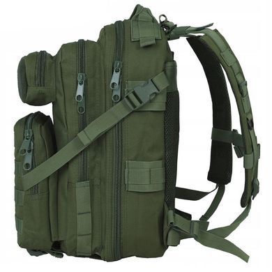 Рюкзак 30л с креплением Molle и вентилируемой спинкой олива размер 41 x 22 x 25 cм for01237bls-олив. фото