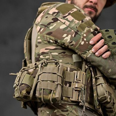 Плитоноска Isik в сборе с подсумками и системой быстрого сброса мультикам one size buy91596bls фото
