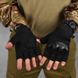 Безпалі рукавиці із захисними накладками Outdoor Tactics чорні розмір M buy86959bls-M фото 1