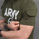 Мужской летний комплект Army двухнитка футболка + шорты олива размер S buy87302bls-S фото 4