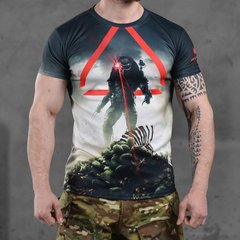 Потовідвідна чоловіча футболка Oblivion tactical coolmax з принтом "Predator" розмір S buy86520bls-S фото