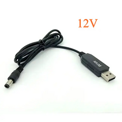 USB Кабель DC 12V для живлення Wi-fi роутера від Power Bank чорний 13759bls фото
