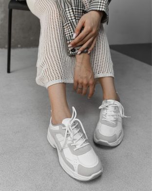 Жіночі шкіряні кросівки Stilli grey розмір 36 buy88534bls-36 фото