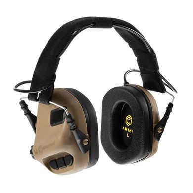 Комплект Активні Навушники Earmor M31 MOD3 + Кріплення Чебурашки койот lm1003+1024bls-койот фото