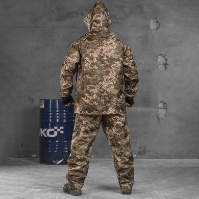 Костюм дождевик Water barrier из мембранной ткани / Влагозащищенная куртка + брюки пиксель размер S buy85807bls-S фото
