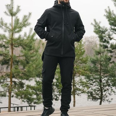 Чоловіча Форма Intruder Softshell Куртка з капюшоном + Штани чорна розмір S 1586881886bls-S фото