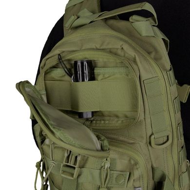 Однолямочный рюкзак Camotec Tactical City Bag Oxford 900D с креплением Molle олива размер 42х26х17 см arm1084bls фото