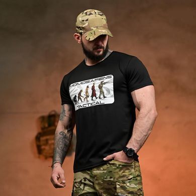 Потоотводная футболка Selion с принтом Homosapiens Tactical черная размер 2XL buy96241bls-2XL фото