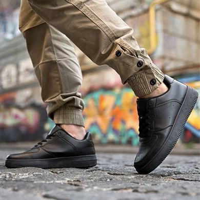 Шкіряні кеди Denim з підошвою Eva чорні розмір 40 buy91890bls-40 фото