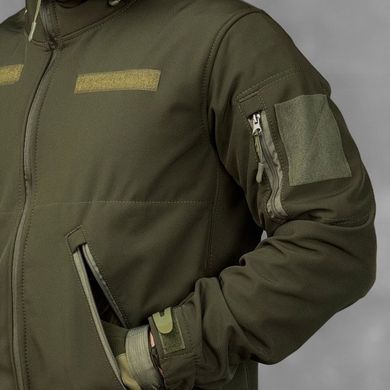 Тактическая куртка Lion Softshell с липучками под шевроны олива размер S buy91272bls-S фото