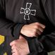 Легкий мужской Свитшот с патриотическим принтом / Кофта свободного кроя черная размер S 1042112594-S фото 3