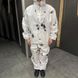 Мужской маскировочный Костюм "Пятно" Куртка + Брюки / Зимний водонепроницаемый Маскхалат белый размер универсальный sd1072bls фото 2