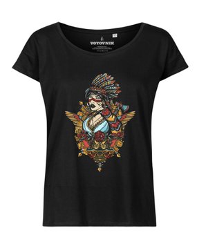 Жіноча футболка Voyovnik Steampunk Chero бавовна чорна розмір XS str29312bls-XS фото