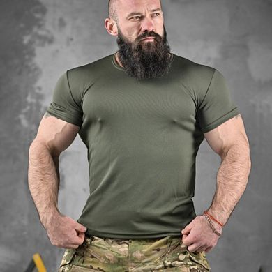 Потоотводная футболка Sabur Посадка с принтом на спине олива размер L buy91359bls-L фото