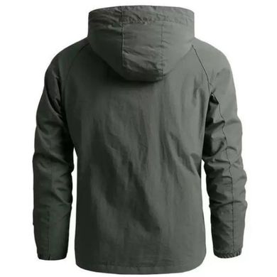Чоловіча Водовідштовхувальна Куртка ARMY з капюшоном олива розмір S for00995bls-S фото