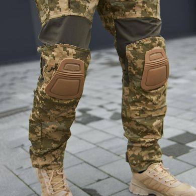 Чоловічі штани ріп-стоп із наколінниками та вставками FLEX піксель розмір S bkr97973bls-S фото
