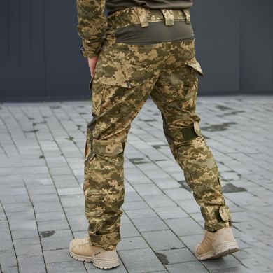 Мужские штаны рип-стоп с наколенниками и вставками FLEX пиксель размер S bkr97973bls-S фото