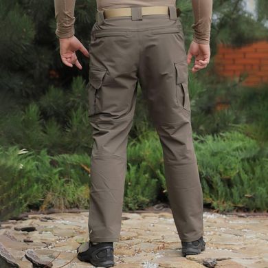 Мужские влагозащищенные брюки с карманами олива размер S for00135bls-S фото