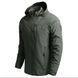 Мужская Водоотталкивающая Куртка ARMY с капюшоном олива размер S for00995bls-S фото 3