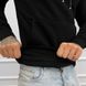 Чоловіче худі на флісі з принтом / Кофта з капюшоном чорна розмір S buy51384bls-S фото 4