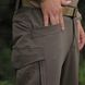 Мужские влагозащищенные брюки с карманами олива размер S for00135bls-S фото 5