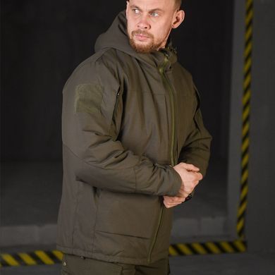 Чоловічий бушлат з підкладкою OMNI-HEAT та силіконовим утеплювачем 150 / Зимова куртка Oxford олива розмір S buy56139bls-S фото