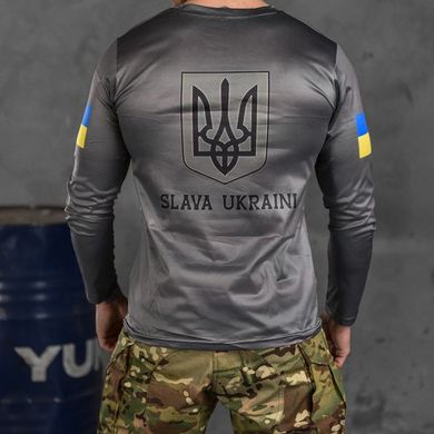 Мужской лонгслив "Ukrainian soldier" Coolmax / Кофта с длинным рукавом олива размер M buy85570bls-M фото