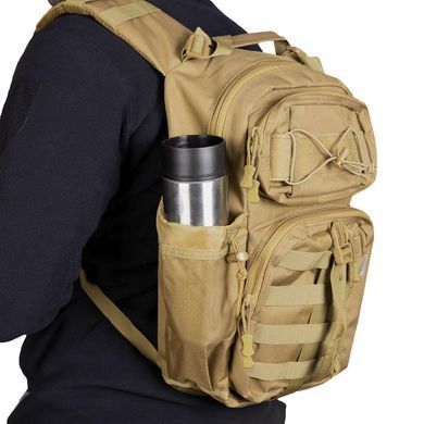 Однолямковий рюкзак Camotec Tactical City Bag Oxford з системою кріплення Molle койот 42х26х17 см cmt6667bls фото