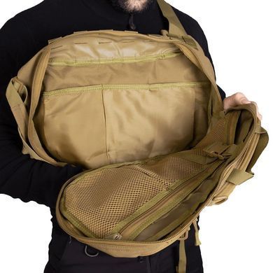 Однолямковий рюкзак Camotec Tactical City Bag Oxford з системою кріплення Molle койот 42х26х17 см cmt6667bls фото