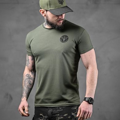 Потовідвідна футболка з принтом AirBorne олива розмір XL buy91550bls-XL фото