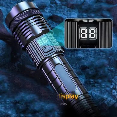 Ручной аккумуляторный фонарик PLD-H007 с функцией PowerBank черный ws86556bls фото
