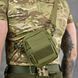 Тактическая сумка через плечо Cordura с системой крепления Molle и липучкой олива 18х12 см buy91416bls фото 1