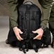 Тактический рюкзак Bresh 25 л с системой крепления Molle и липучкой черный 50x12,5x34 см buy93706bls фото 3