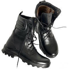 Ботинки Ястреб с мембраной AirTex до -15°C / Водоотталкивающие кожаные Берцы черные размер 37 80016airtexbls-37 фото