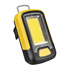 Ручний Міні - Прожектор S-link SL-F673 COB з магнітом / Яскравий ліхтарик на батарейках жовтий 110х65х35 мм ws86468bls фото